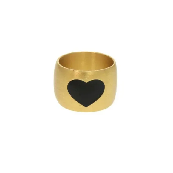 CHANEL Black Logo Ring - Picture 5 of 7